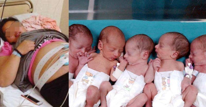 懷上三胞胎，45歲產婦剖宮產後護士抱出5個嬰兒，寶爸高情商取名，網狂讚：沒嫁錯人 - | 點知天下