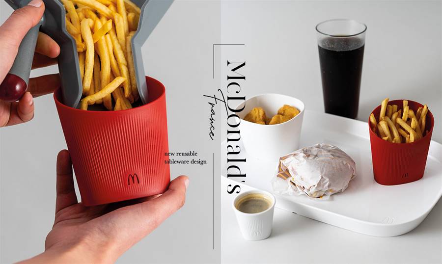 吃快餐都要具備質感美學，法國麥當勞採用全新「環保餐具」 - A Day Magazine
